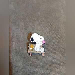 Snoopy and Woodstock Ice Cream Enamel Pin